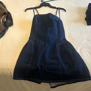 Abercrombie & Fitch Dark Blue Denim Mini Dress